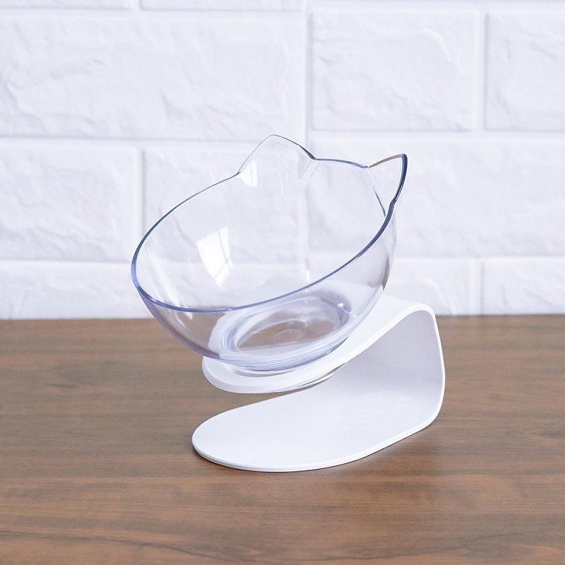 Elevated Non-Slip Double Cat Bowl With 15° Tilted Design